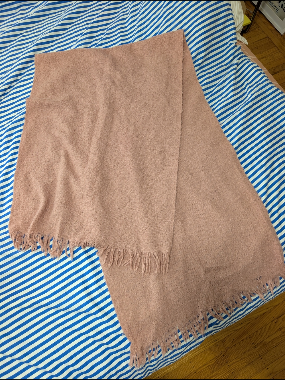 Soft Fringe Scarf in Dusty Rose - ASOS
